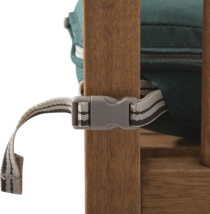 Classic Accessories Ravenna Water-Resistant Patio Chair Seat Cushion, 18 x 18 x 2 Inch, Mallard Green, Patio Furniture Cushions