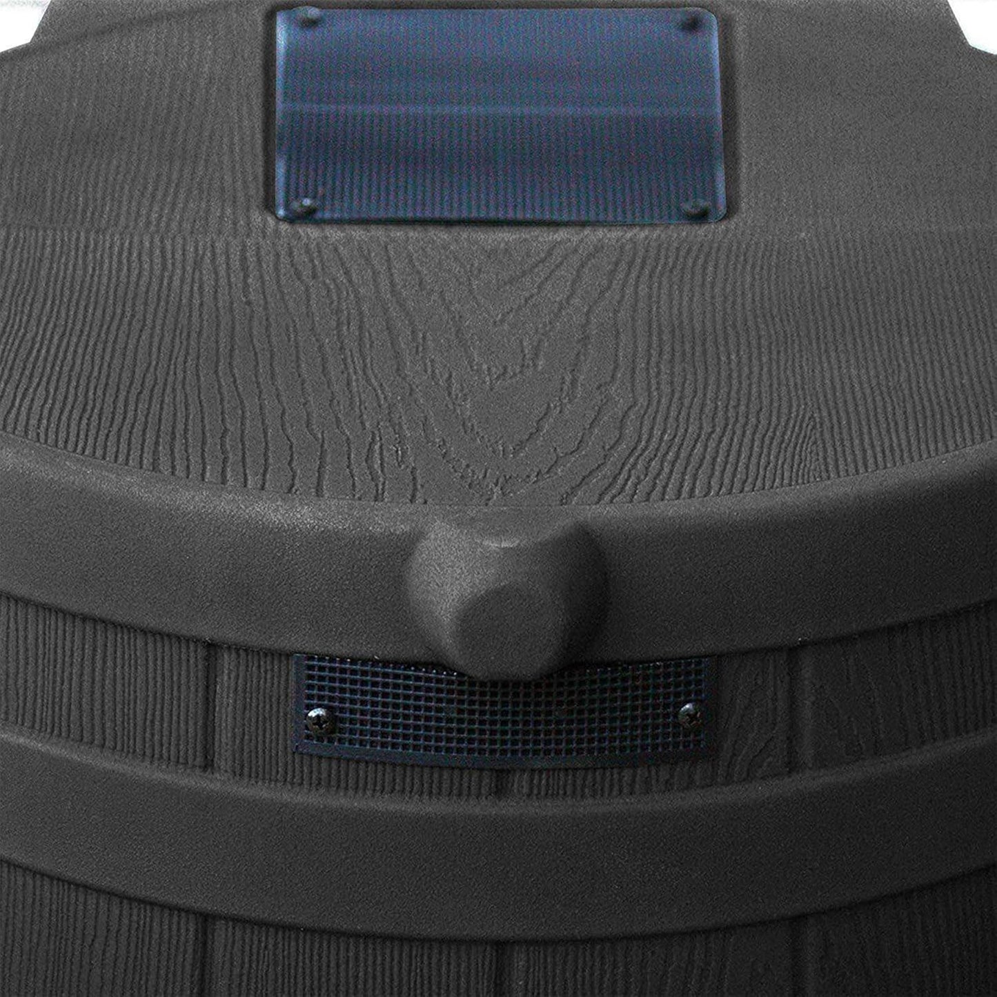 Good Ideas Rain Wizard 50 Gallon Plastic Outdoor Home Rain Barrel Water Storage Collector with Brass Spigot and Flat Back Design, Black (3 Pack)