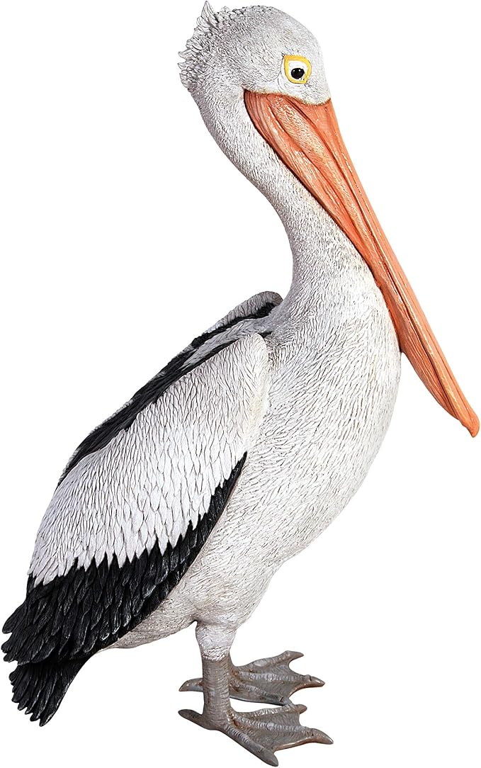 Design Toscano NE90073 The Giant White Pelican Statue,full color 34 inch