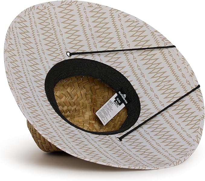 Quiksilver Men's Wide Brim Outdoor Lifeguard Straw Sun Hat