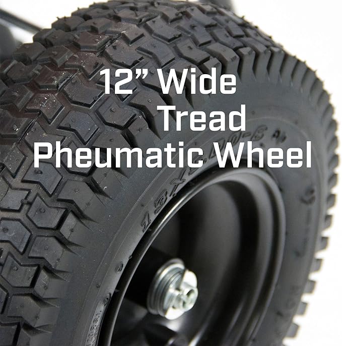 Chapin 8303C Made in the USA 100 lb. Contractor Turf Broadcast Spreader with Enclosed Gears System, Rugged Powder Coated Steel Frame, 12 Inch Tire, Includes Rain Cover and Grate, Red