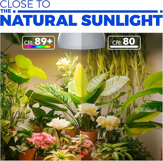 Barrina Hanging Grow Lights for Indoor Plants, 25W Full Spectrum, with Timer and 16.4FT Power Cord, Pendant Plant Lights for Indoor Growing, Large Tall Plant, Garden, Flowers, Greenhouse