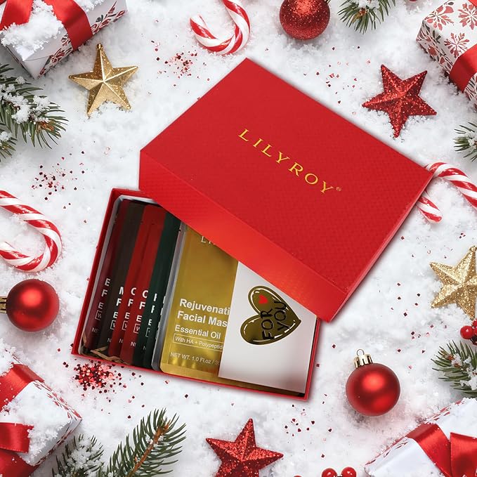 12 Packs Face Mask Set with Luxury Gift Box for Women Men Girls Christmas Gifts - Facial Mask Kit, Bath and Body Gift Set for Women | Perfect Gifts for Valentine's, Birthday, Mothers Day Gifts for Mom