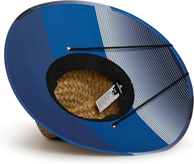 Quiksilver Men's Wide Brim Outdoor Lifeguard Straw Sun Hat