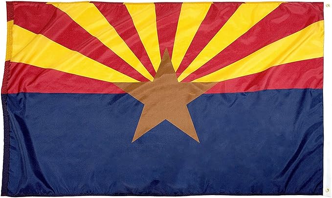 FlagSource Arizona Nylon State Flag, Made in the USA, 5x8'