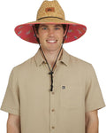 Quiksilver Men's Wide Brim Outdoor Lifeguard Straw Sun Hat