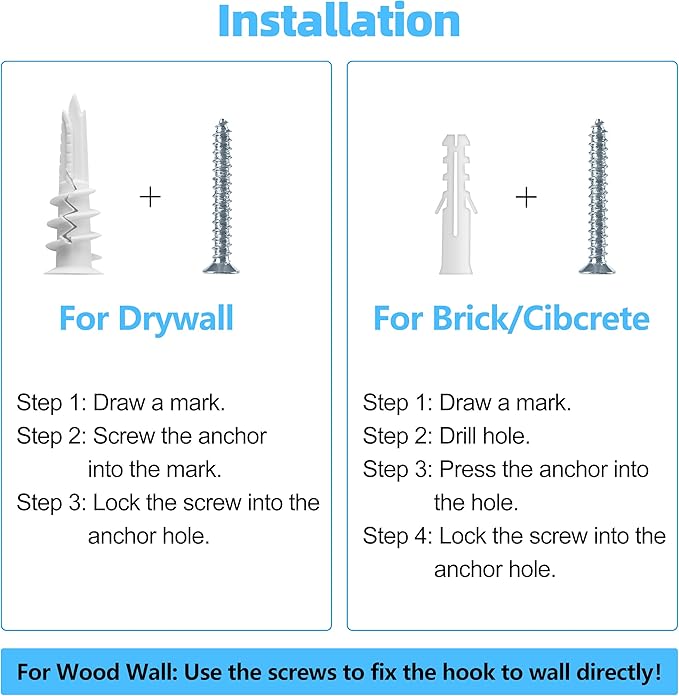 Ceiling Hooks for Hanging Plants - Metal Plant Bracket Iron Wall Mount Lanterns Hangers for Hanging Bird Feeders, Lanterns, Wind Chimes, Planters, Outdoor Decoration Hooks (Black)