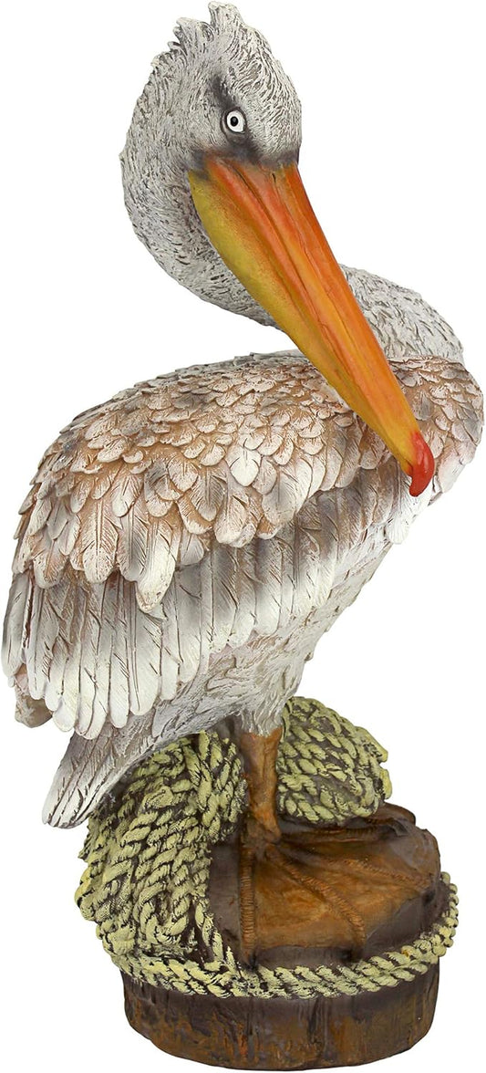 Design Toscano Ocean Side PIER 51 Pelican Statue