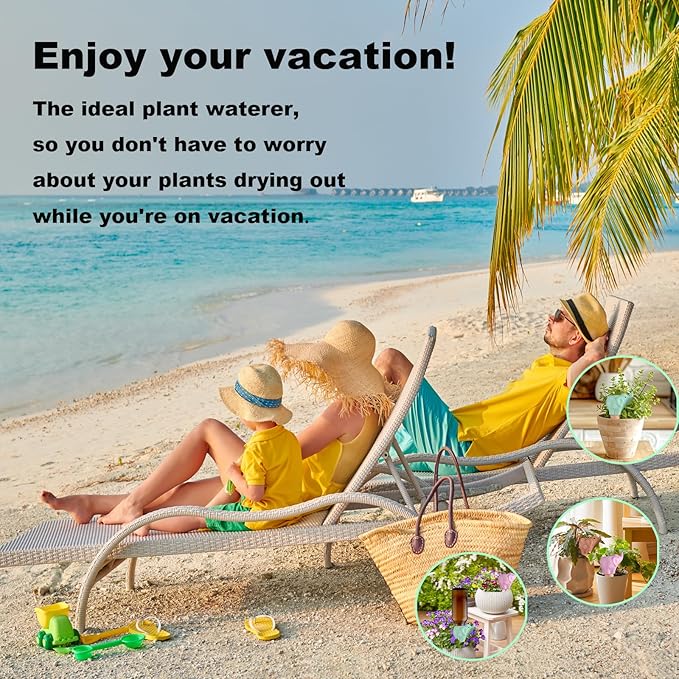 4-Pack Self-Watering Terracotta Spikes for Plants, Automatic Plant Watering Stakes, Keeps Plants Hydrated While You're Away, Ideal for Indoor & Outdoor Use (Elephant Design)