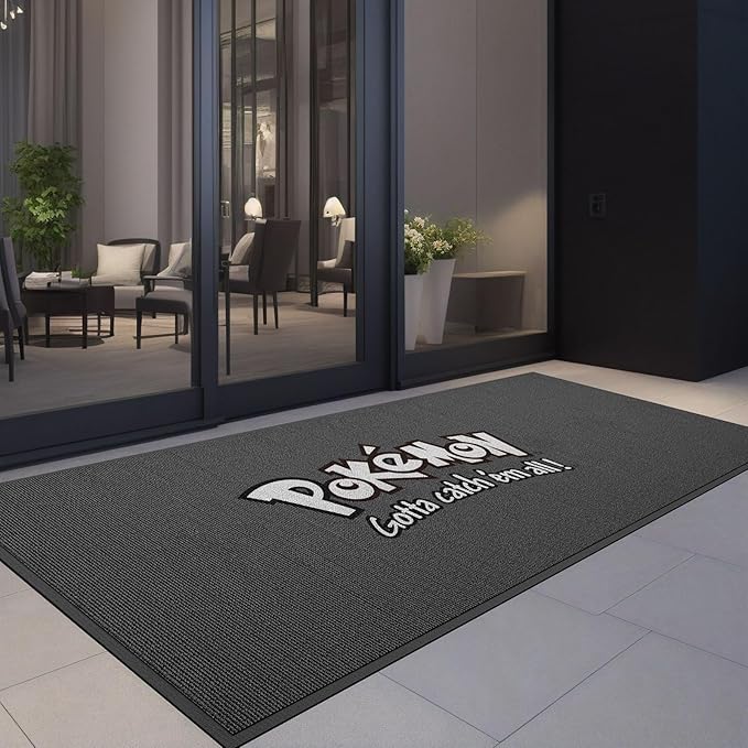 Custom Doormat Floor Mat Entryway Area Rug Welcome Carpet for Business Home Indoor/Outdoor Non Slip Washable Durable
