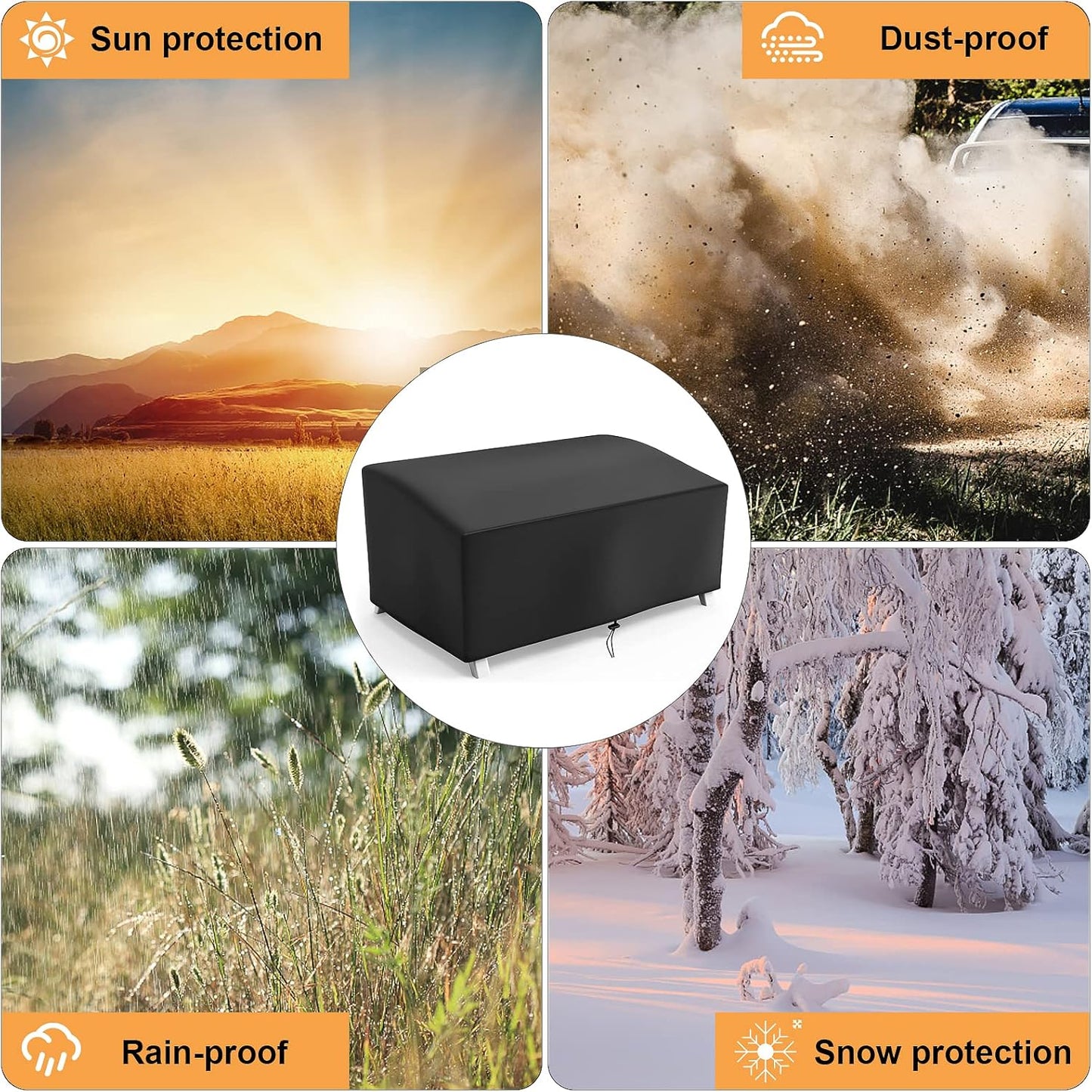 Grill Cover for Cuisinart CGG-306 Propane Grill, Portable Grill Cover for Pit Boss 75275 Stainless Steel Two-Burner Grill, 24 Inch Table Top Grill Cover