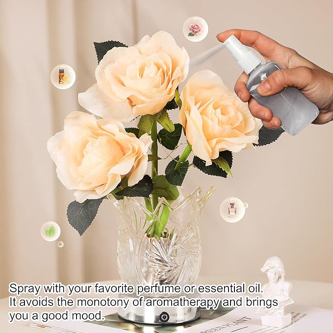 Sunflower LED Lamp for Womens Gifts, for Womens Mom Wife Friends Her Christmas Anniversary Birthday Gifts, Perfect Ideal for Bedroom Ambiance Charming Gifts (Champagne)