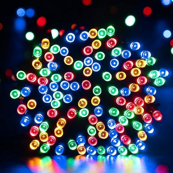 Dazzle Bright Multi-Colored Christmas String Lights, 164ft 2000 LED Waterproof Green Wire Fairy Lights with 8 Modes, Outdoor Lights for Xmas Tree Holiday Wedding Party Christmas Decorations