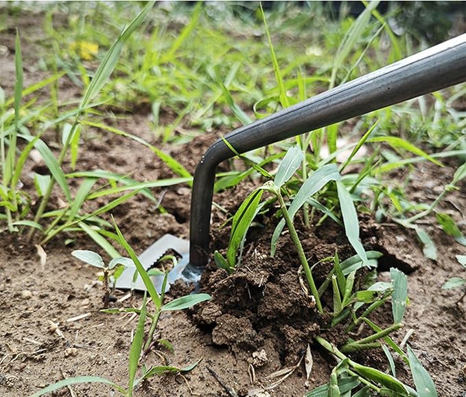 Gardening Hand Weeder Tools, New Weeding Artifact Uprooting Weeding Tool with Handle, 5 Teethes Durable Manganese Steel Weed Puller Tool for Vegetable Gardening Backyard Farm Planting & Weeding