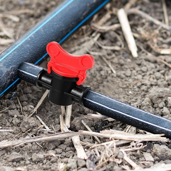 Drip Irrigation Switch Valve Gate Valves for 1/2 Inch Double Male Barbed Valve (12)