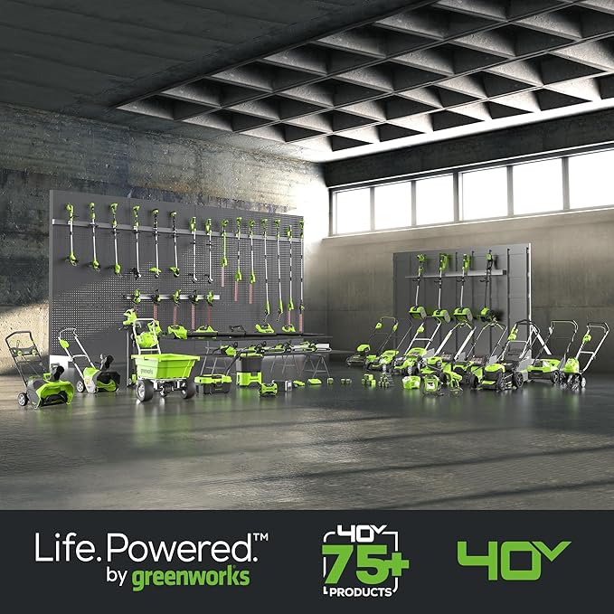 Greenworks 40V 8" Brushless Edger, Battery and Charger Not Included