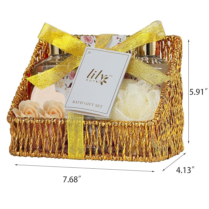 Christmas Gifts for Women - 9 Pcs Luxury Bath and Body Gift Basket Set Spa Gift Basket Set for Women, Gift Set | Perfect Valentine's, Birthday, Mothers Day Gifts for Mom, Gift for Mom All Occasion