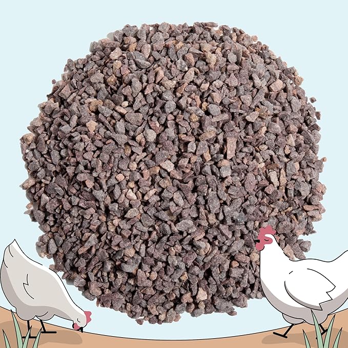 Chicken Grit for Layer & Grower Chickens Age 8-20+ Weeks - 100% Natural Mineral Chicken Grit Quartzite, Poultry Grit, USA Mined, 50 lbs