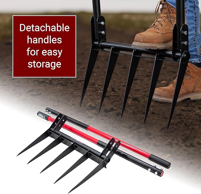 Bully Tools 92627 Broad Fork with Fiber Glass Handle