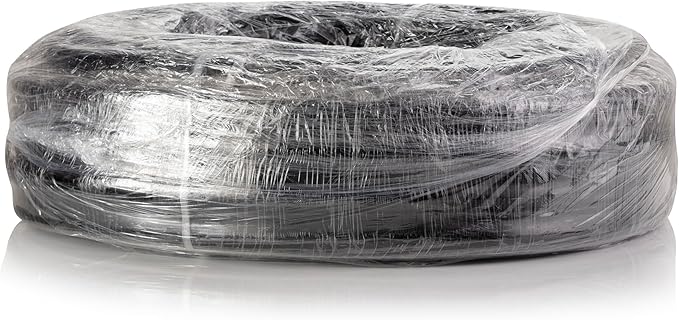 Alpine Corporation 100 Ft. PVC Tubing with 3/8" Inside Diameter for Ponds and Fountains, Black