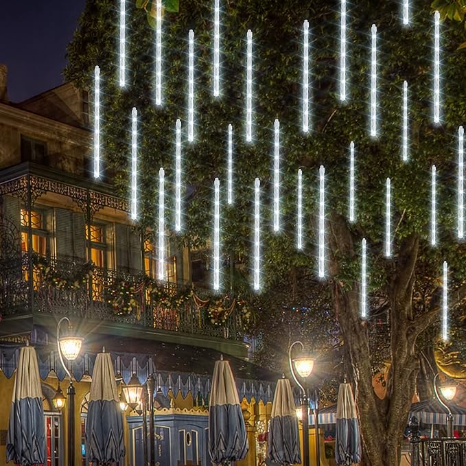 Dazzle Bright Meteor Shower Rain Lights (288 LED, White)