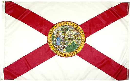 FlagSource Florida Nylon State Flag, Made in the USA, 3x5'
