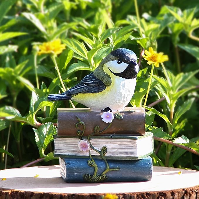 Bird Statue for Garden Decorations,Garden Sculptures & Statues,Animal Bird Figurine for Indoor Outdoor Backyard Yard Porch Patio Lawn Outside Home Shelf Decor Accent,Bird Ornament