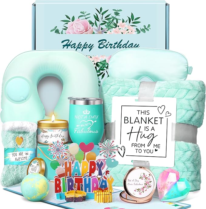 Birthday Gifts for Women Birthday Gifts Ideas Womens Gift for Birthday Box for Women Happy Birthday Gifts Basket for Friends Female Sister Coworker Her Wife Girlfriend