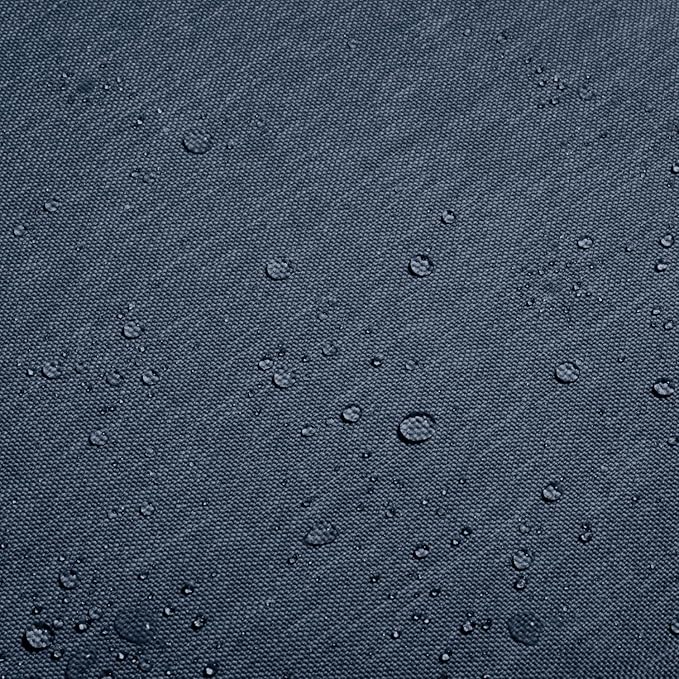 Classic Accessories Montlake Water-Resistant 23 x 20 x 4 Inch Patio Lounge Back Cushion, Heather Indigo Blue, Outdoor Loveseat Cushions