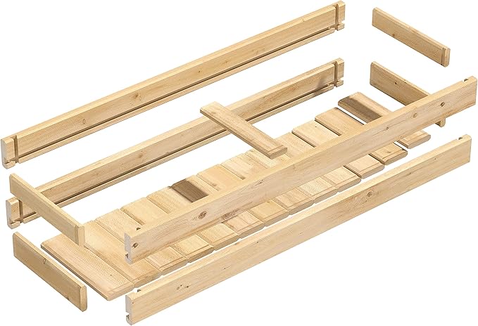 Greenes Fence Cedar Wood Planter Box with Rail Mount Brackets, 46" x 11" x 7" - Made in USA with North American Cedar