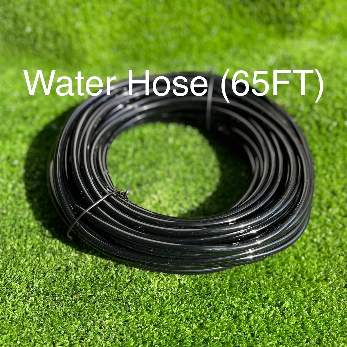 AEO Solar-Powered Automatic Watering Drip Irrigation System, 20 Adjustable Drippers, 65 ft for Balcony Greenhouse Raised Garden Bed