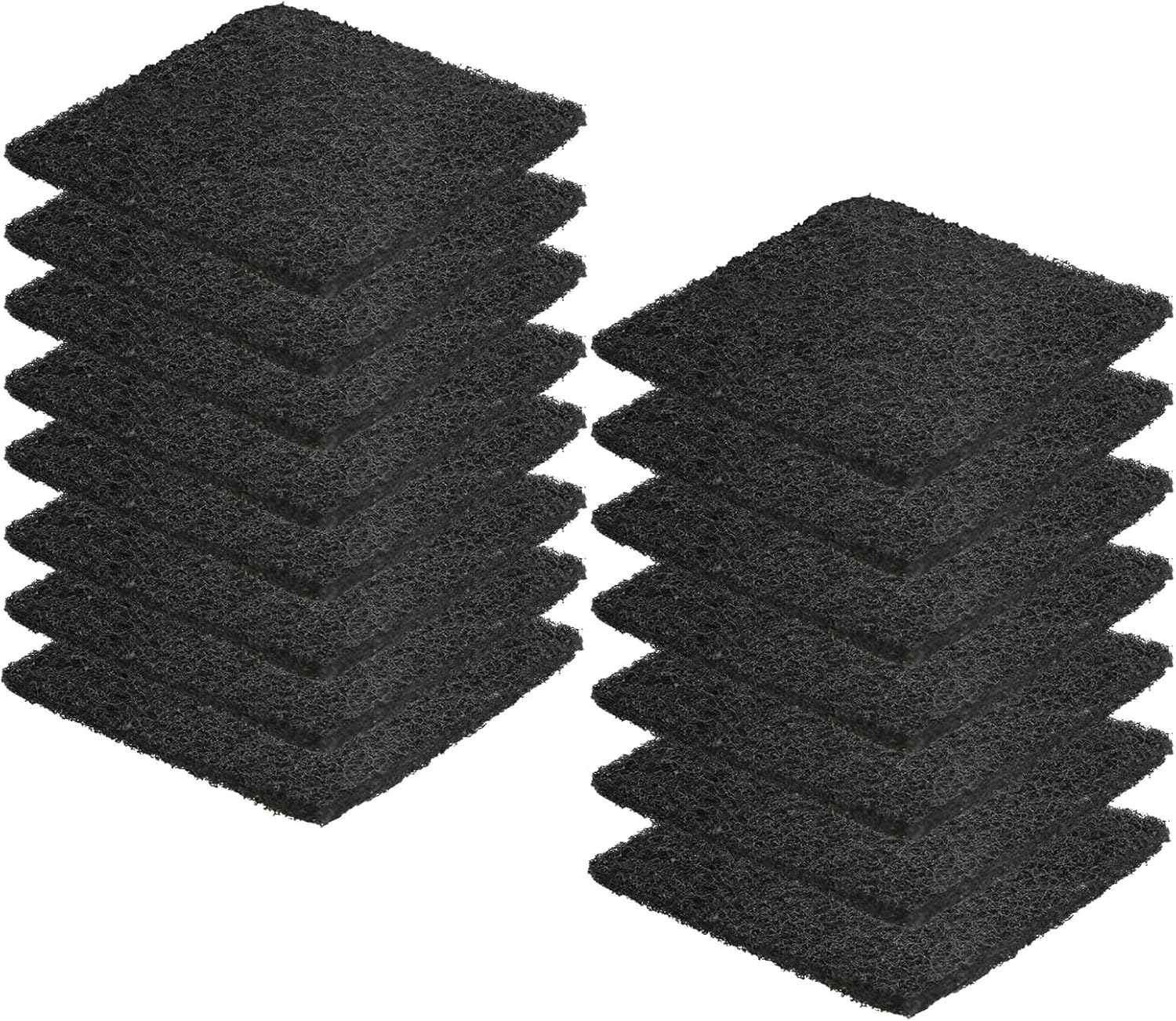 15 Pack Trash Can Odor Filter Refills for Trash Can and Compost Bin, Activated Charcoal Deodorizer Sheets for Indoor Kitchen Compost Bucket Countertop and Recycle Bin, Square 3.9 Inch