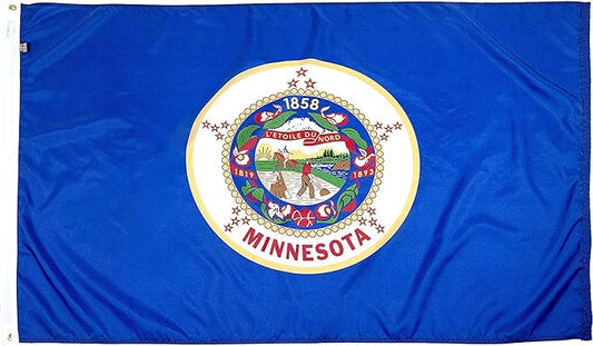 FlagSource Minnesota Nylon State Flag, Made in the USA, 4x6'