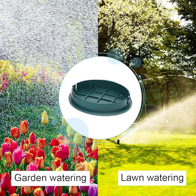 5 Pack Valve Box Cover, ID 5.5" OD 6" Universal Round Valve Box Cover Lid Replacement for Sprinkler System Irrigation Circular Valve Box- Green (5 Pack)