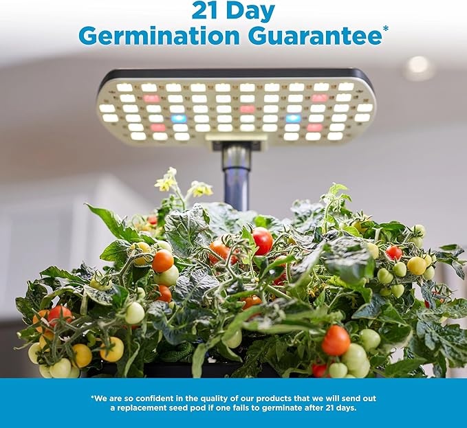 AeroGarden Harvest 2.0, Indoor Garden Hydroponic System with LED Grow Light, Holds up to 6 AeroGarden Pods, Cream