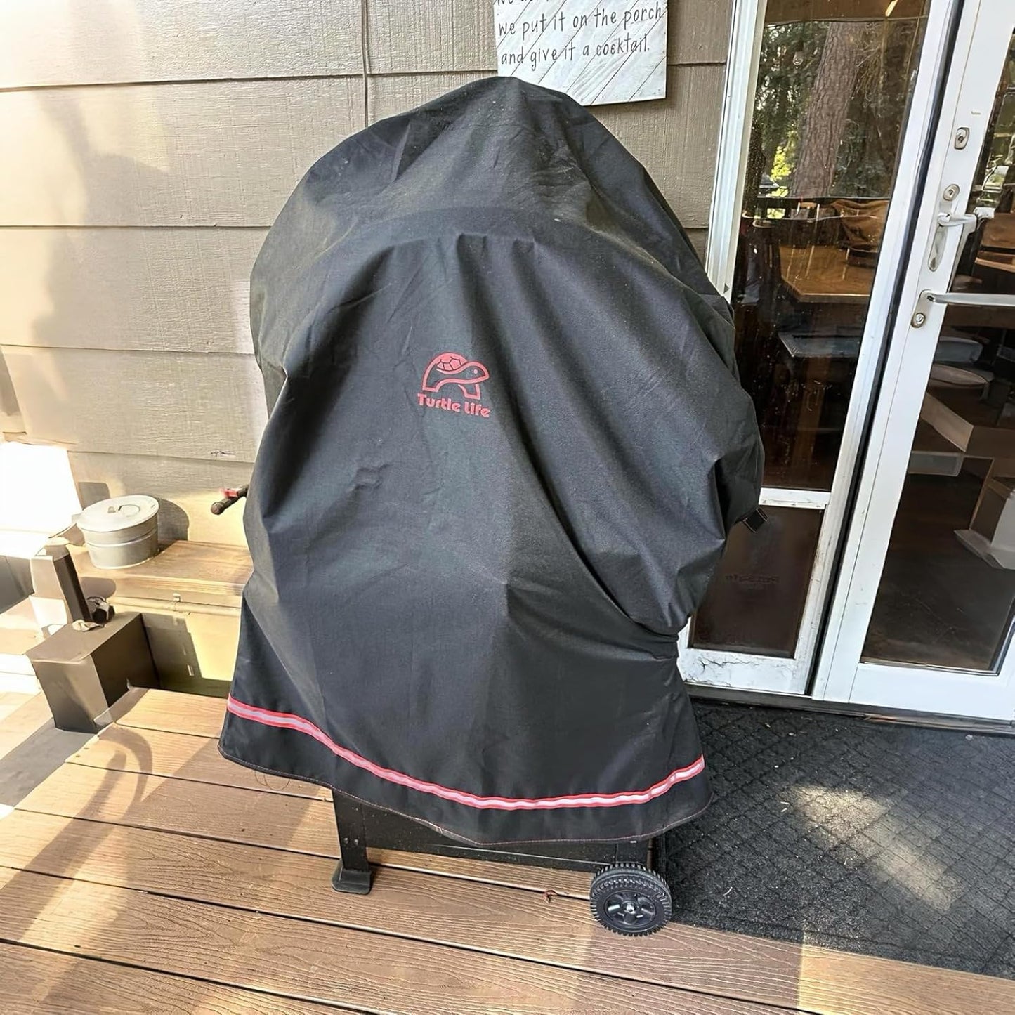 BBQ Grill Cover, 32 Inch Heavy Duty Waterproof 2 Burner Barbecue Gas Grill Covers for Weber Spirit Char-Broil Performance, Black