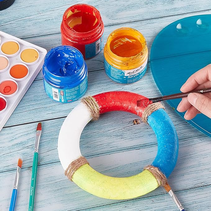 Juexica 24 Pcs 6 Inch Foam Wreath Forms for Crafts Foam Circles Ring Small Wreath Polystyrene Foam Ring for Wedding Home Flower Projects DIY Arts Crafts Supplies Christmas Decorations