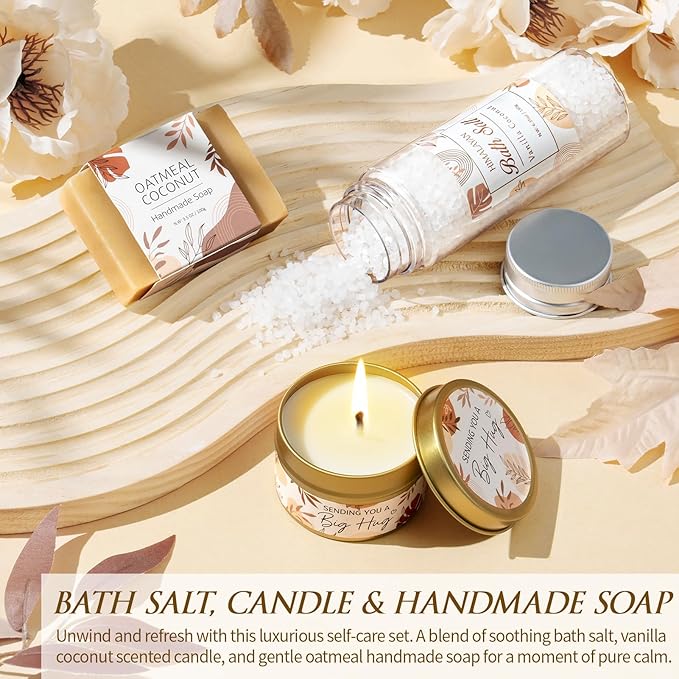 Self Care Gifts Get Well Soon Gift Baskets for Women, Christmas Birthday Gifts for Women Care Package, Unique Sympathy Gift Baskets Spa Thinking of You Gifts Set for Mom Best Friend Sister Wife Her