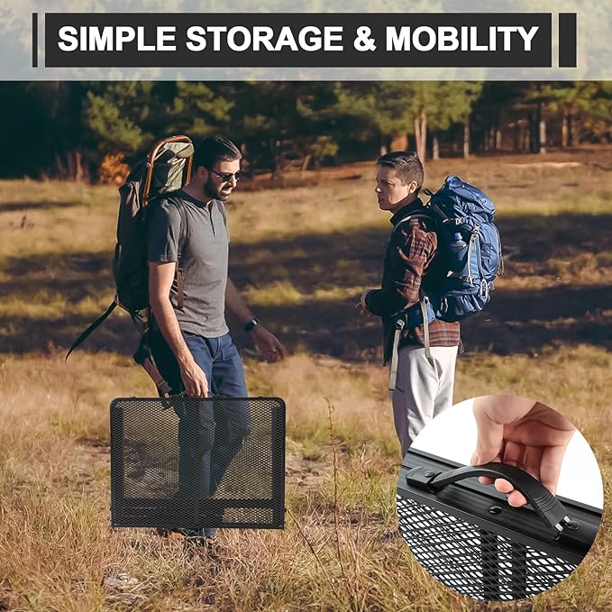 Folding Grill 3x2 FT Portable Camping Table, Lightweight Height Adjustable Metal Picnic Outdoor Table with Mesh Desktop and Mesh Bag, Beach and BBQ, Party