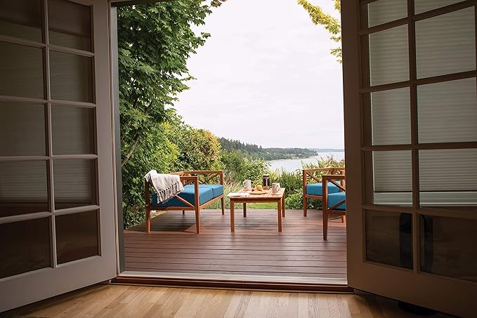 Classic Accessories Ravenna Water-Resistant 17 x 15 x 2 Inch Patio Seat Cushion, Empire Blue, Chair Seat Cushion