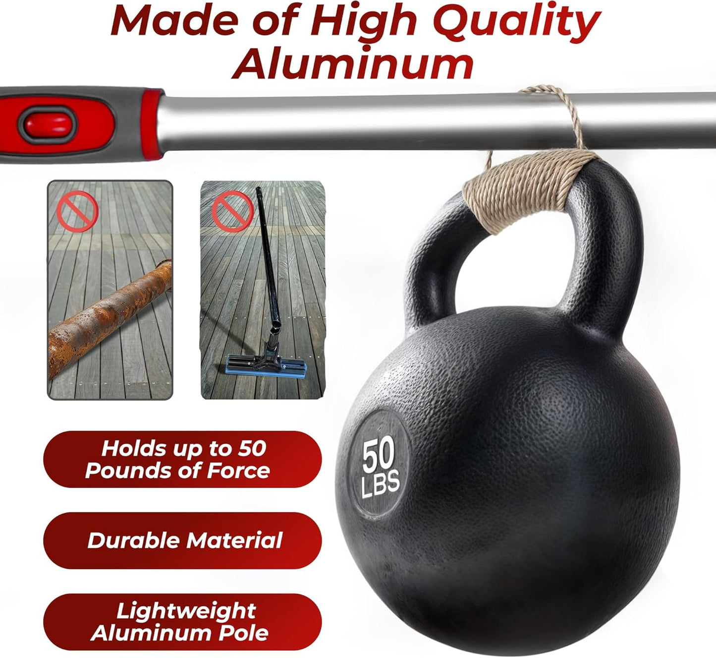 DSV Standard Squeegee Window Cleaner Tool 2-in-1 Window Squeegee for Window Cleaning, 60” Window Cleaning Squeegee Kit with Bendable Head, Window Cleaning Tool With Extension Pole for Home, Car, Glass