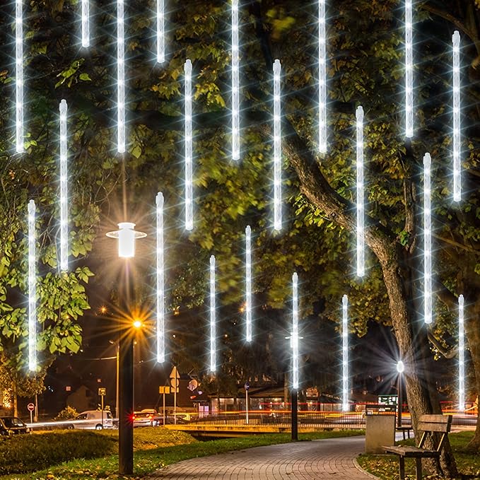 Dazzle Bright Meteor Shower Rain Lights (288 LED, White)