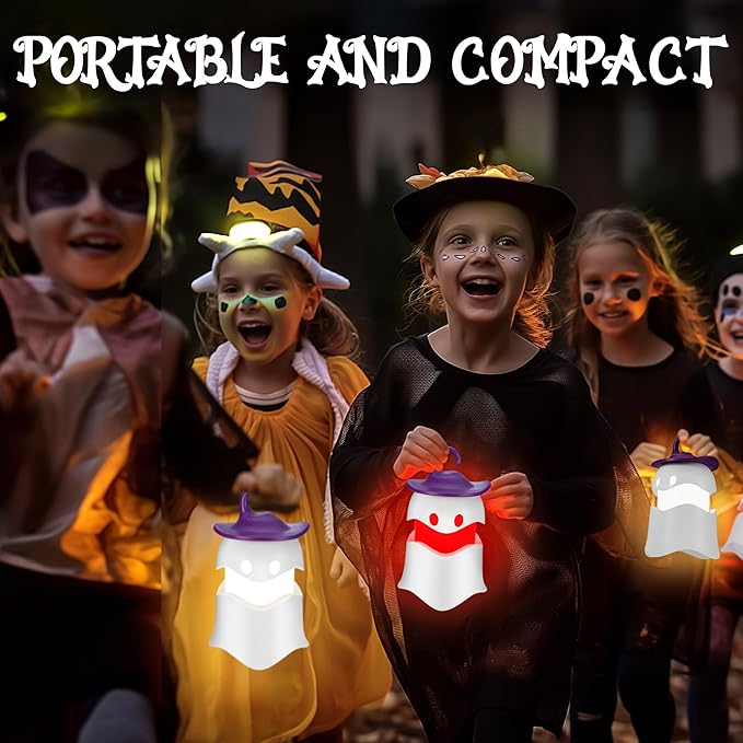 EverBrite 3-Pack Halloween Pumpkin Lantern & 3-Pack Halloween Hanging Ghost Lights