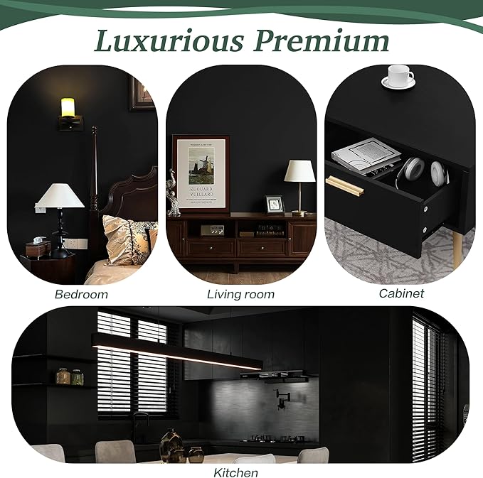 Dimoon 78.7''x17.7'' Black Peel and Stick Wallpaper Contact Paper Modern Self Adhesive Wall Paper Removable Renter Friendly Textured Solid Color Shelf Cabinet Vinyl Roll (78.7''x17.7'',Black)