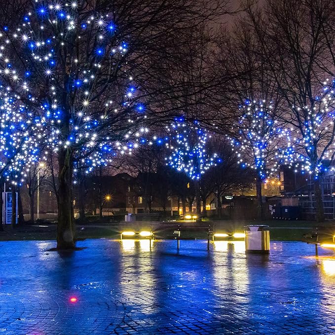 Christmas Lights,100 LED 39FT Outdoor/Indoor Christmas Lights Plug in with 8 Modes & Timer & Memory Function, Waterproof Christmas Lights Outdoor for Holiday Party Christmas Tree Decor