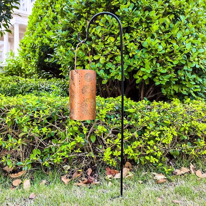 DIBIEECN Fireworks Solar Gardening Gifts Lanterns, Garden Decor for Outside, Pattern Solar Decorative Lights Waterproof, Outdoor Gifts for Women Mom Grandma, Yard Gifts for Patio, Pathway, Landscape