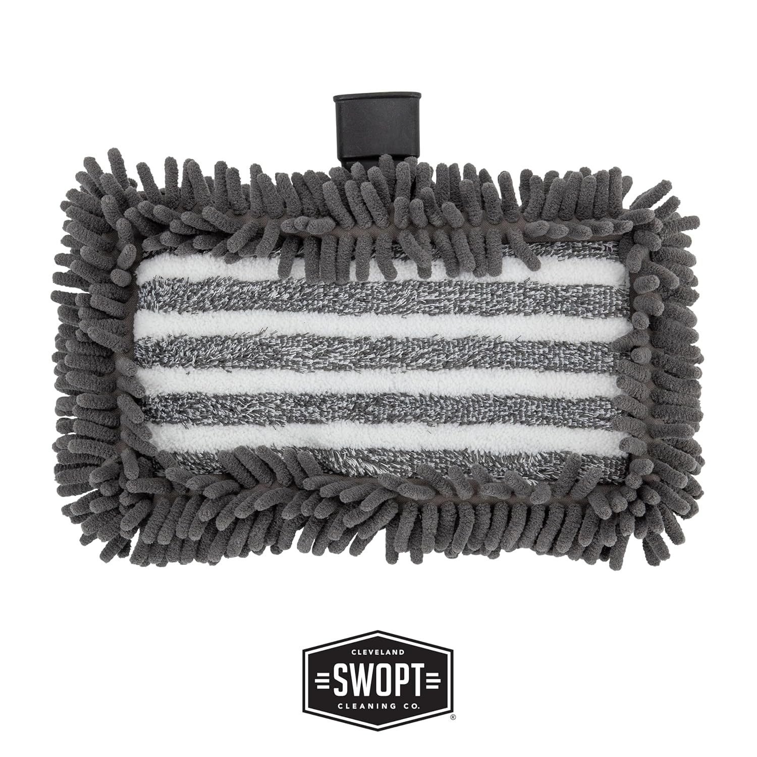 SWOPT 12” Microfiber Dust Mop Head w/Refill — Cleaning Head Interchangeable w/All SWOPT Cleaning Products for Efficient Cleaning & Storage — Mop Provides Lint-Free Cleaning for Wood, Laminate, Tile