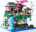 Cherry Blossom Tree Building Set with Gift Box, Original Music Cherry Blossom Tree House(Type :Symphony), Japanese Sakura Tree House Lights Building Kit3320 Pcs, Cherry Bonsai Building Set.