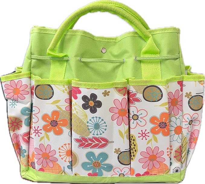 41-Piece Premium Gardening Tool Set, Stainless Steel Heavy Duty Gardening Tool Kit, with Non-Slip Rubber Grip, Storage Tote Bag, Outdoor Hand Tools, Ideal Gardening Gifts for All (Pink Floral)