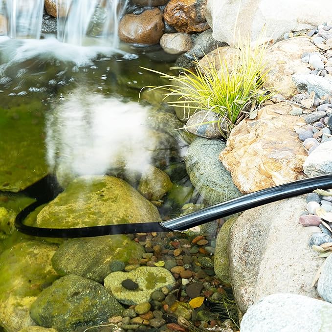 Alpine Corporation 100 Ft. PVC Tubing with 3/4" Inside Diameter for Ponds and Fountains, Black